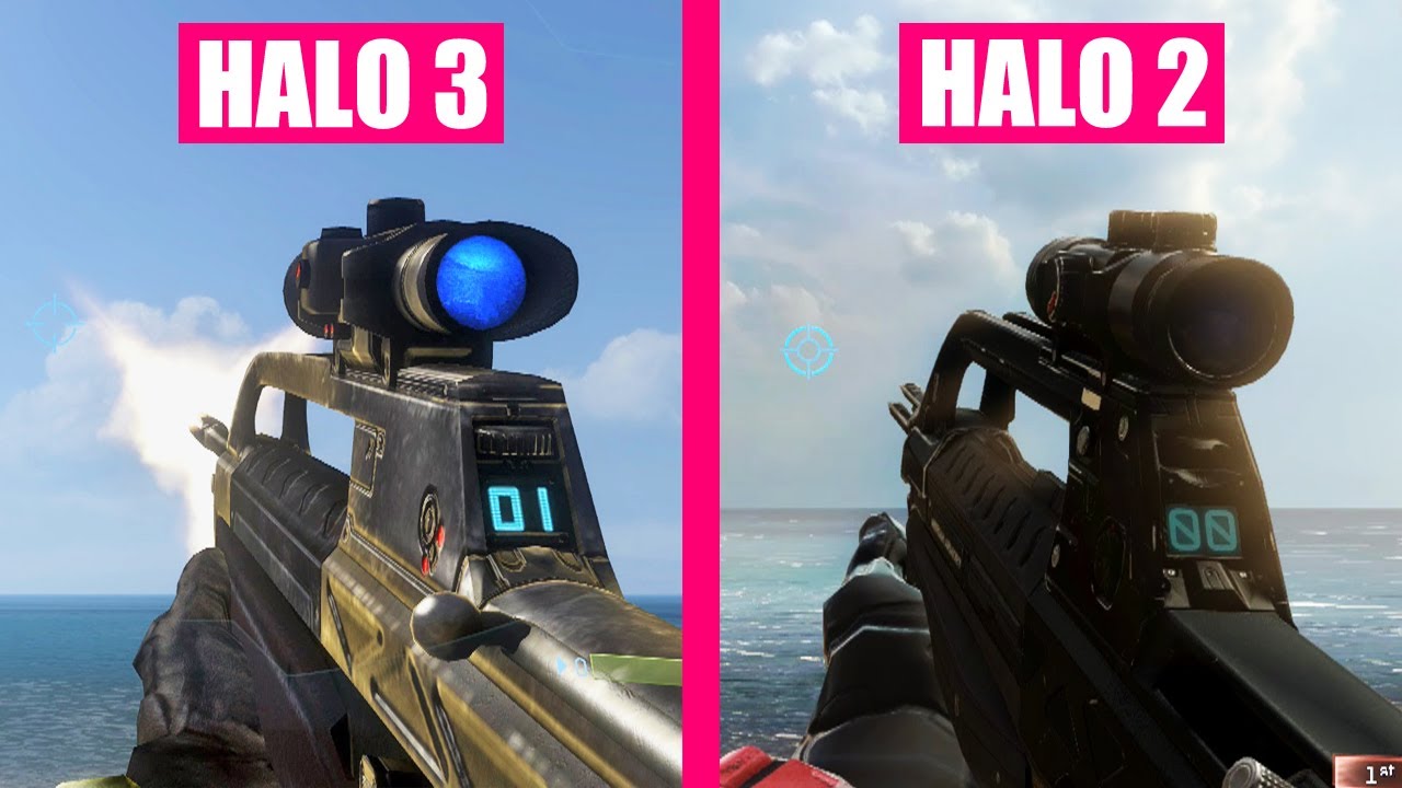 Halo 3 vs Halo 2 Anniversary - Weapons Comparison