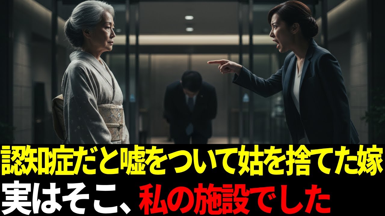 【衝撃】嫁が「ボケたバ〇アは施設へ行け！」と私を老人ホームに捨てた→実はそこ、私の持ち物でしたｗ 施設長が私に膝をついた瞬間の嫁の末路ｗｗ