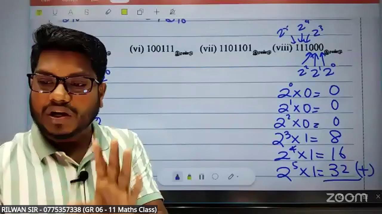 தரம் 09| 05 ஆம் வகுப்பு | அலகு 02 - துவித எண்கள் - 01 | 2026/01/20