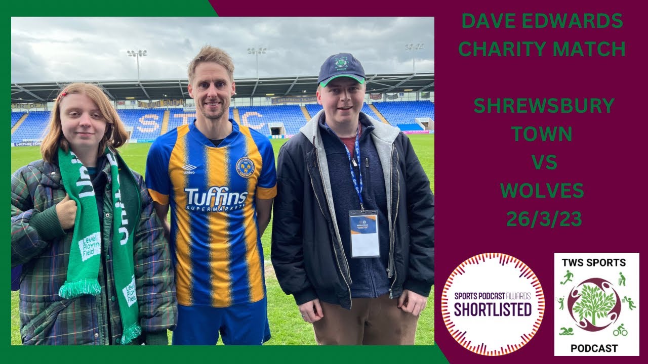 Dave Edwards Charity Match (Shrewsbury Town legends v Wolves legends 26/3/23)
