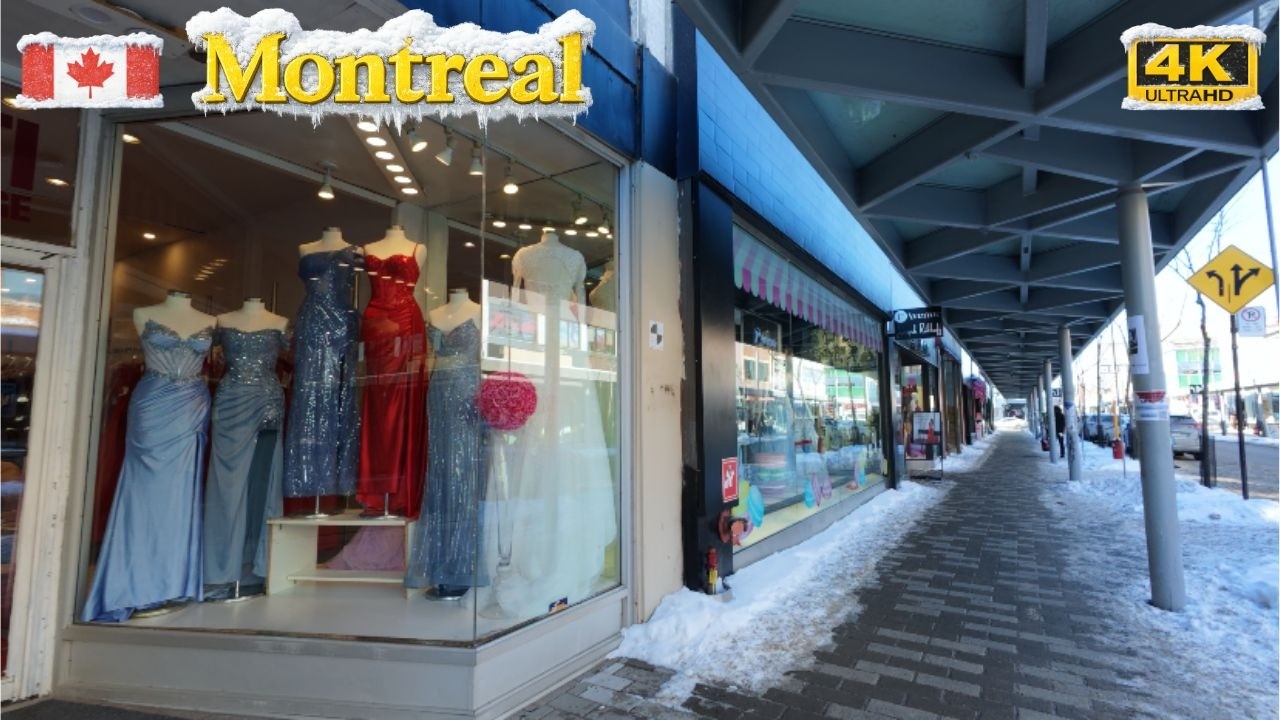 [4K] A Relaxing Walk on St-Hubert Street | Montreal’s Famous Dress District #montreal #canada