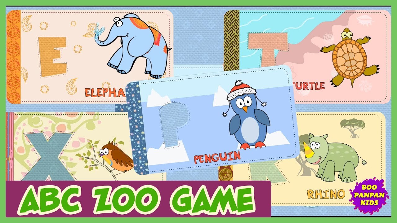 Zoo Alphabet Learning Animals name for Kids |Boopanpan kids