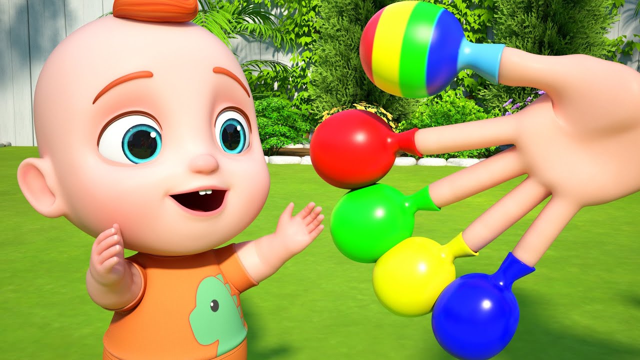 La Canción de la Familia Dedo Feliz 8 Minutos Canciones Para Ninõs| GoBooBoo Canciones Infantiles