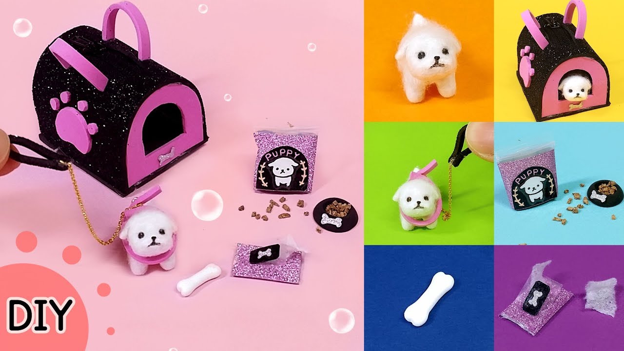[DIY 6 Miniature puppy & puppy goods]