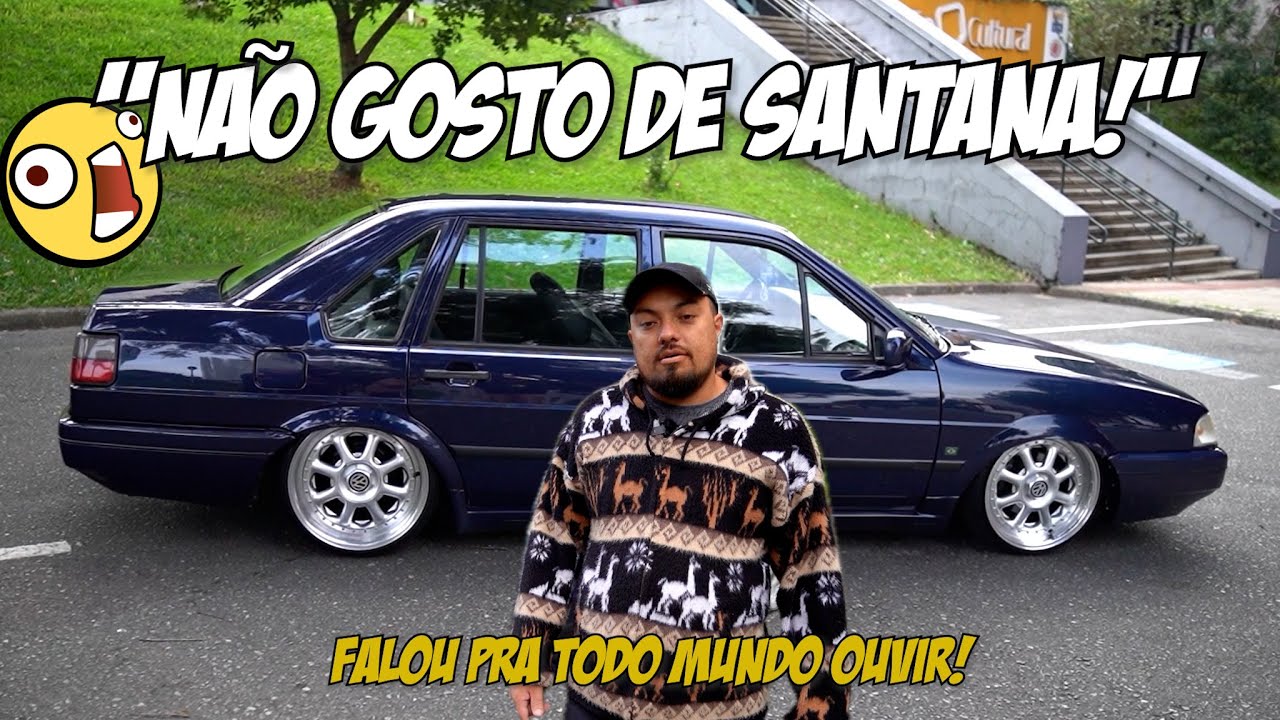 VW SANTANA - RODAS ALARGADAS - SUSPENSÃO A AR - PORTA MALAS PERSONALIZADO - INTERNA CUSTOMIZADA GTI