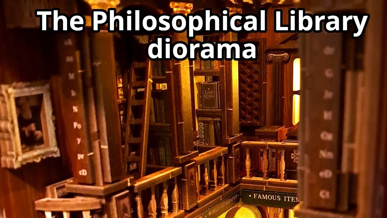 Assembling the Philosophical Library Diorama