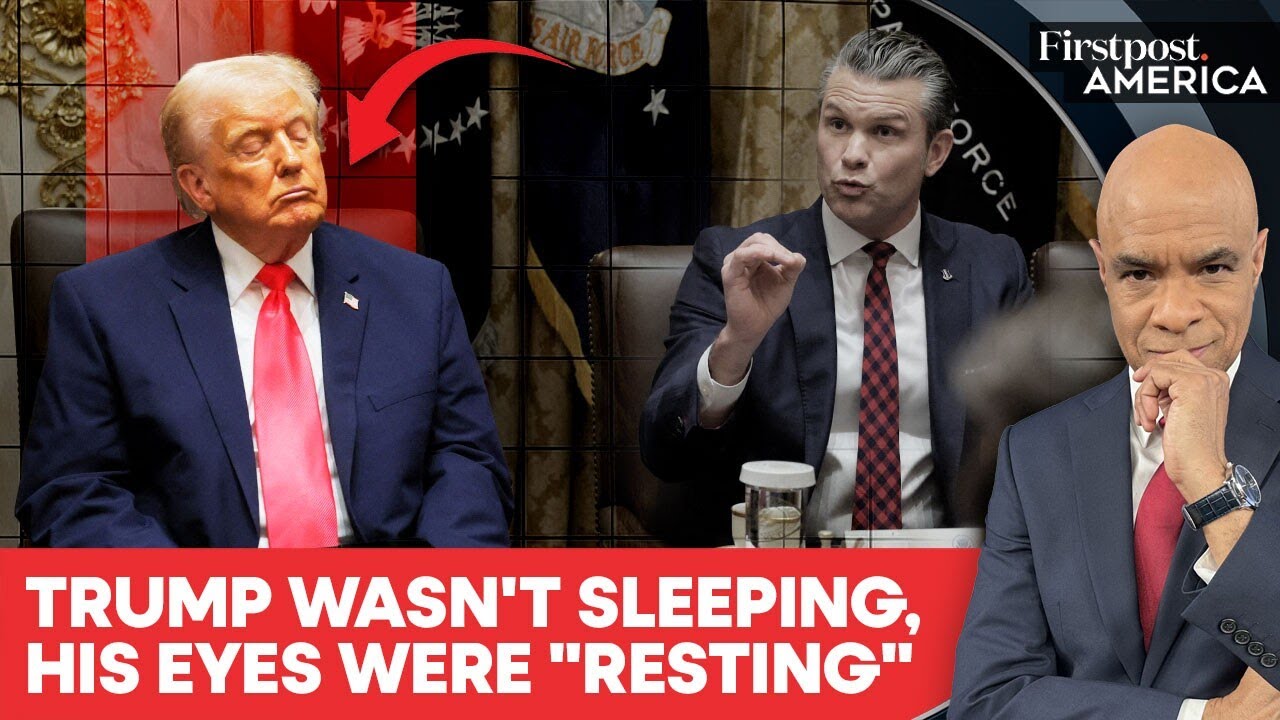 Trump Denies Sleeping In White House Meetings, Says his Eyes Were 