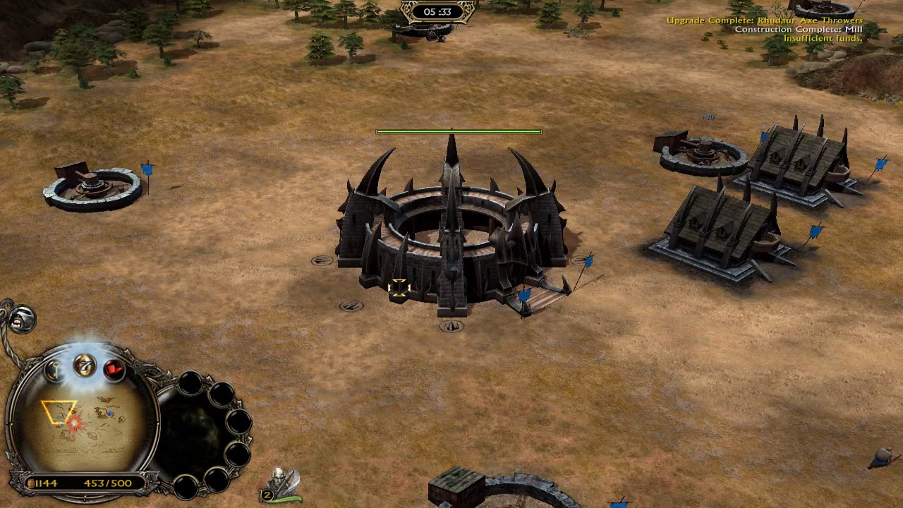 LOTR BFME II ROTWK v8.4.0 1v1 Brutal AI (Angmar vs Elves)