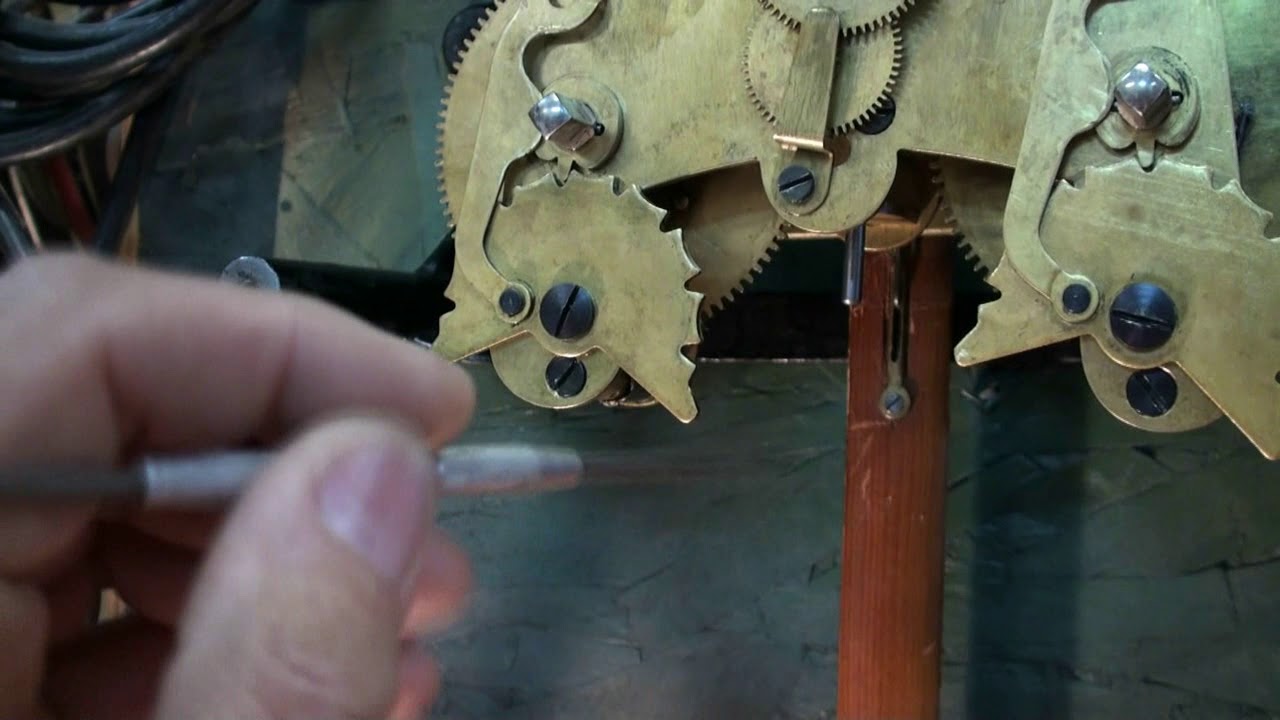 ITR Clock Pendulum Rod Adjustment - International Time Recorder