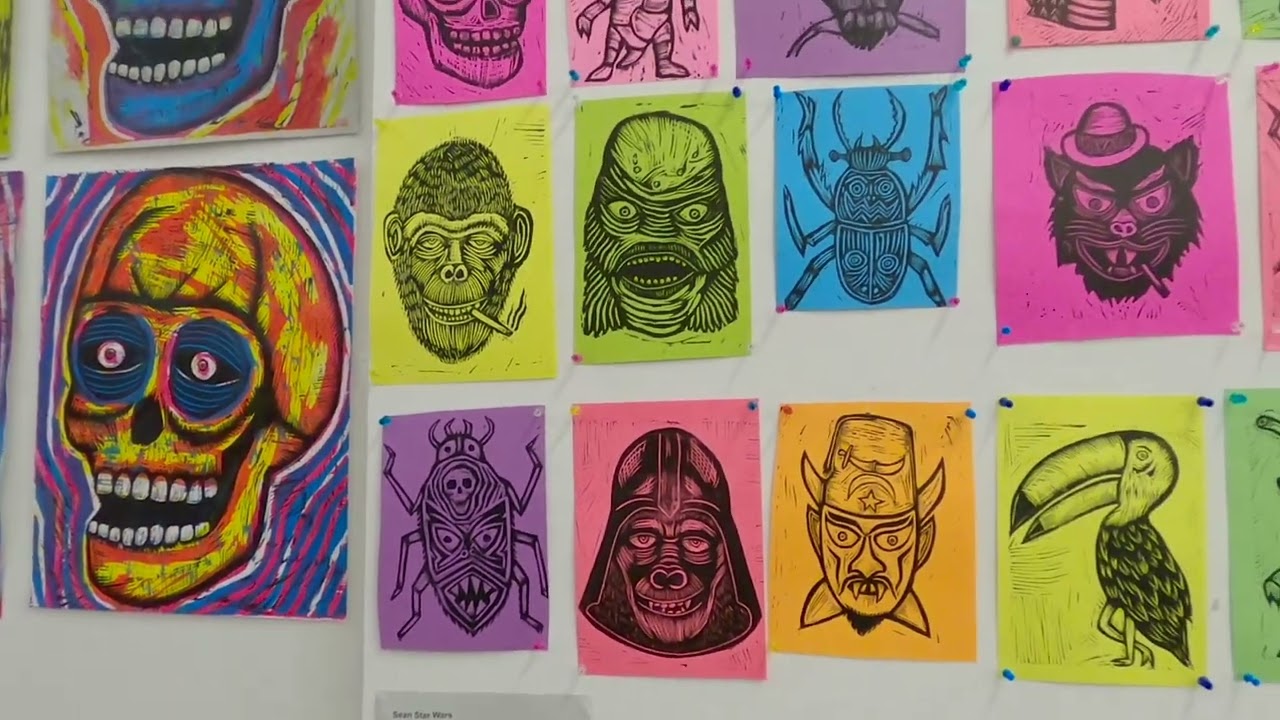 A look around Lino Print 3