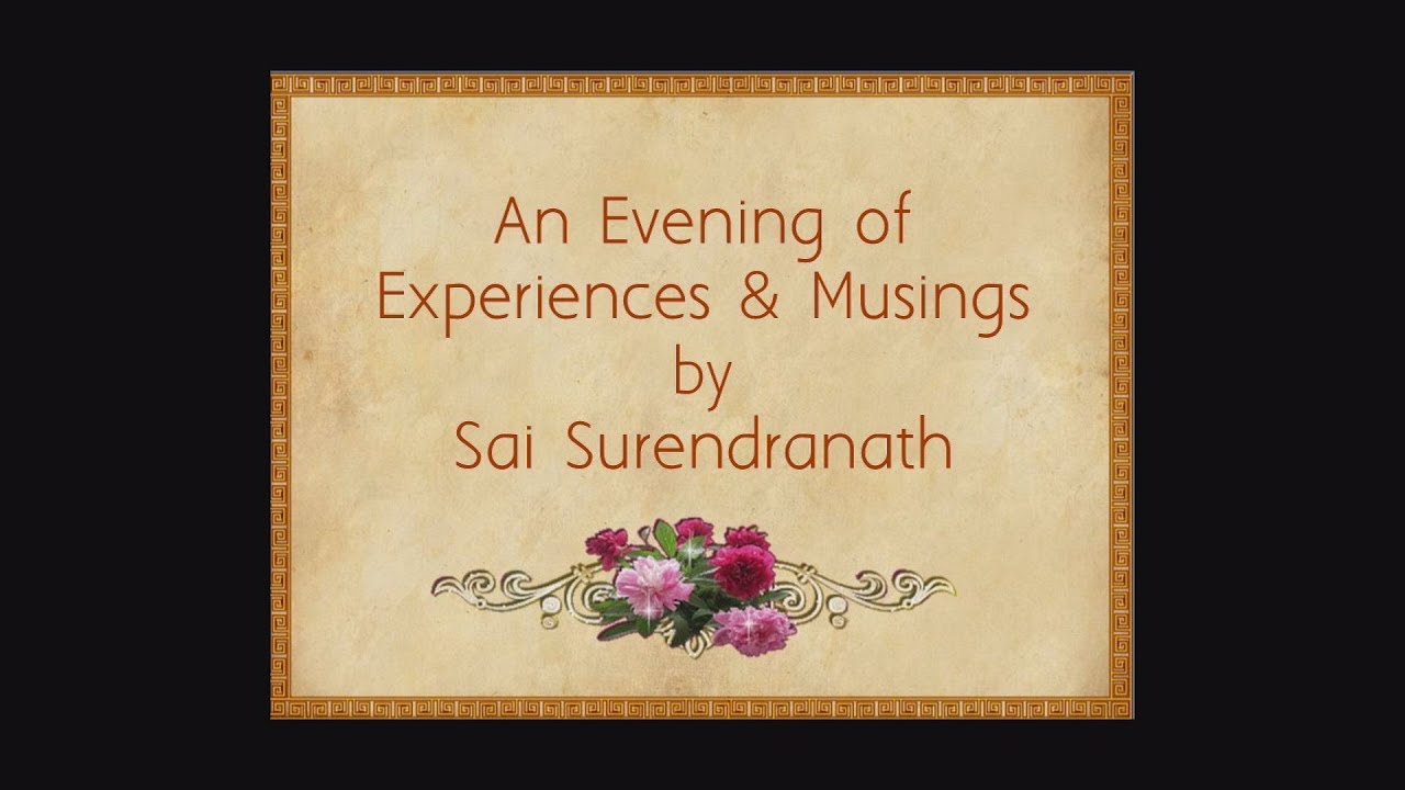 Sai Surendranath's Talk - Victoria East Region, 2018