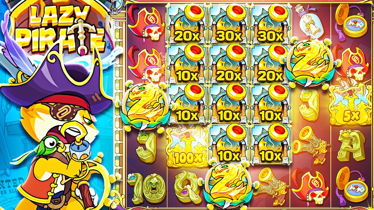 FULL SCREEN on *NEW* LAZY PIRATE SUPER BONUS!! (HUGE WIN!)