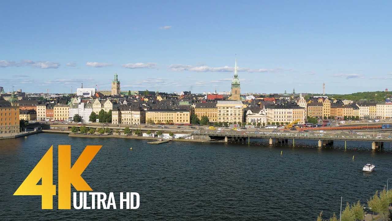 4K Стокгольм, Швеция - Города мира | Урбан видео - 1 часть