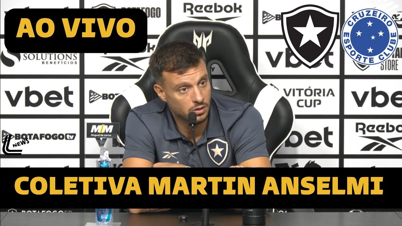 COLETIVA MARTIN ANSELMI AO VIVO - BOTAFOGO 4 X 0 CRUZEIRO - BRASILEIRÃO 2026