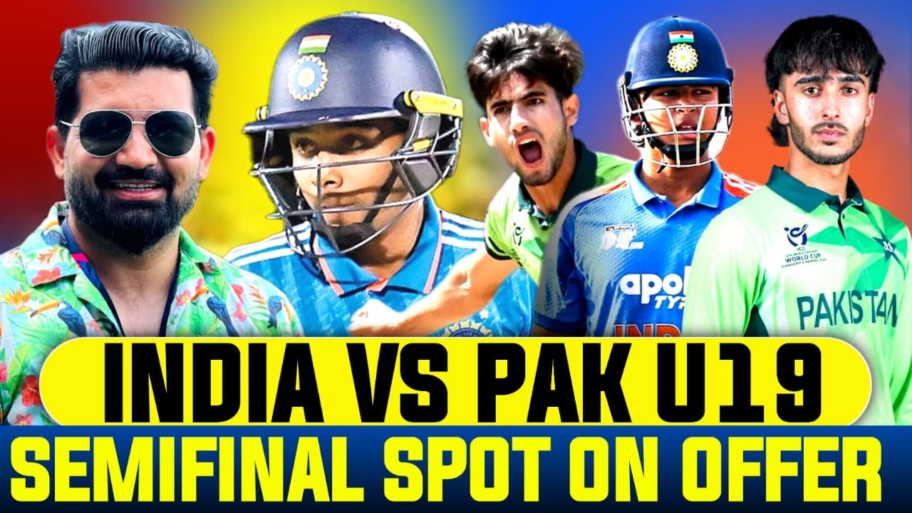 IND U19 make decent total against PAK in semifinal confirmation match | PAK vs AUS