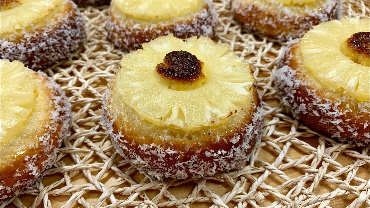 How To Make Coconut Pineapple Bread Rolls; Pineapple Coconut Sweet Rolls 