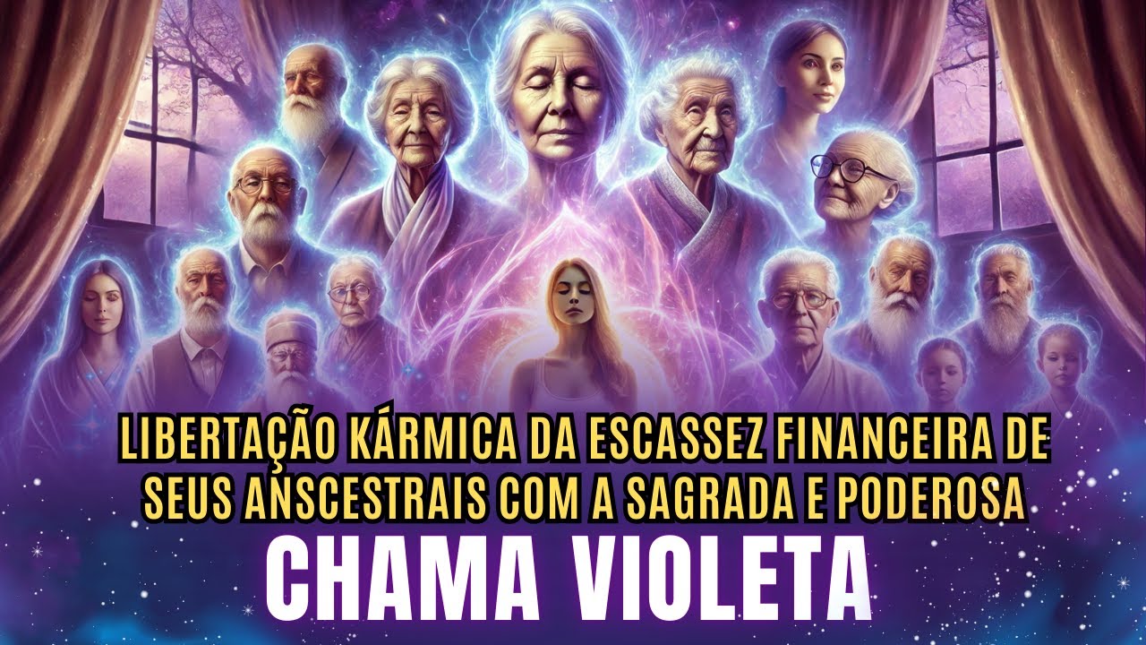 💜LIBERTE-SE AGORA DAS AMARRAS FINANCEIRAS GERADAS POR KARMAS ANSCESTRAIS COM A SAGRADA CHAMA VIOLETA