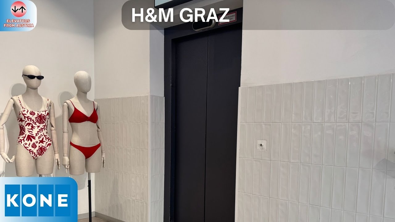 2015 Kone Monospace 500 MRL traction elevator@H&M D.Store, Graz, Austria
