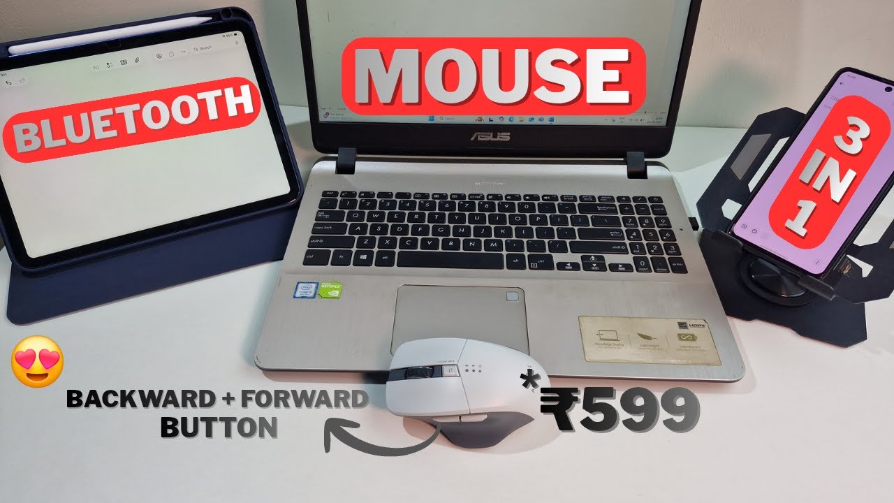 Samsung Tab S9 FE+ Bluetooth Mouse | Best Ipad Bluetoooth Mouse | Best Bluetooth Mouse for Tablets