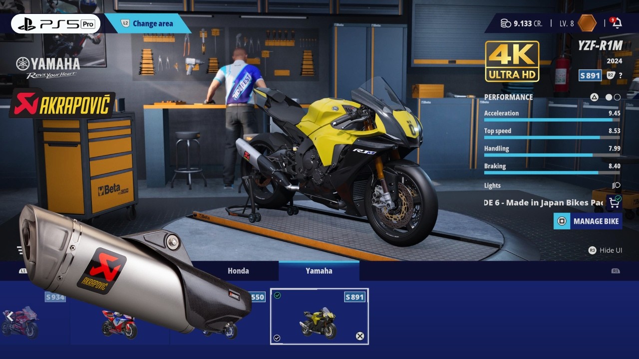 RIDE 6 | Full Customize NEW Yamaha R1M Akrapovic POV Gameplay [4K PS5 Pro]