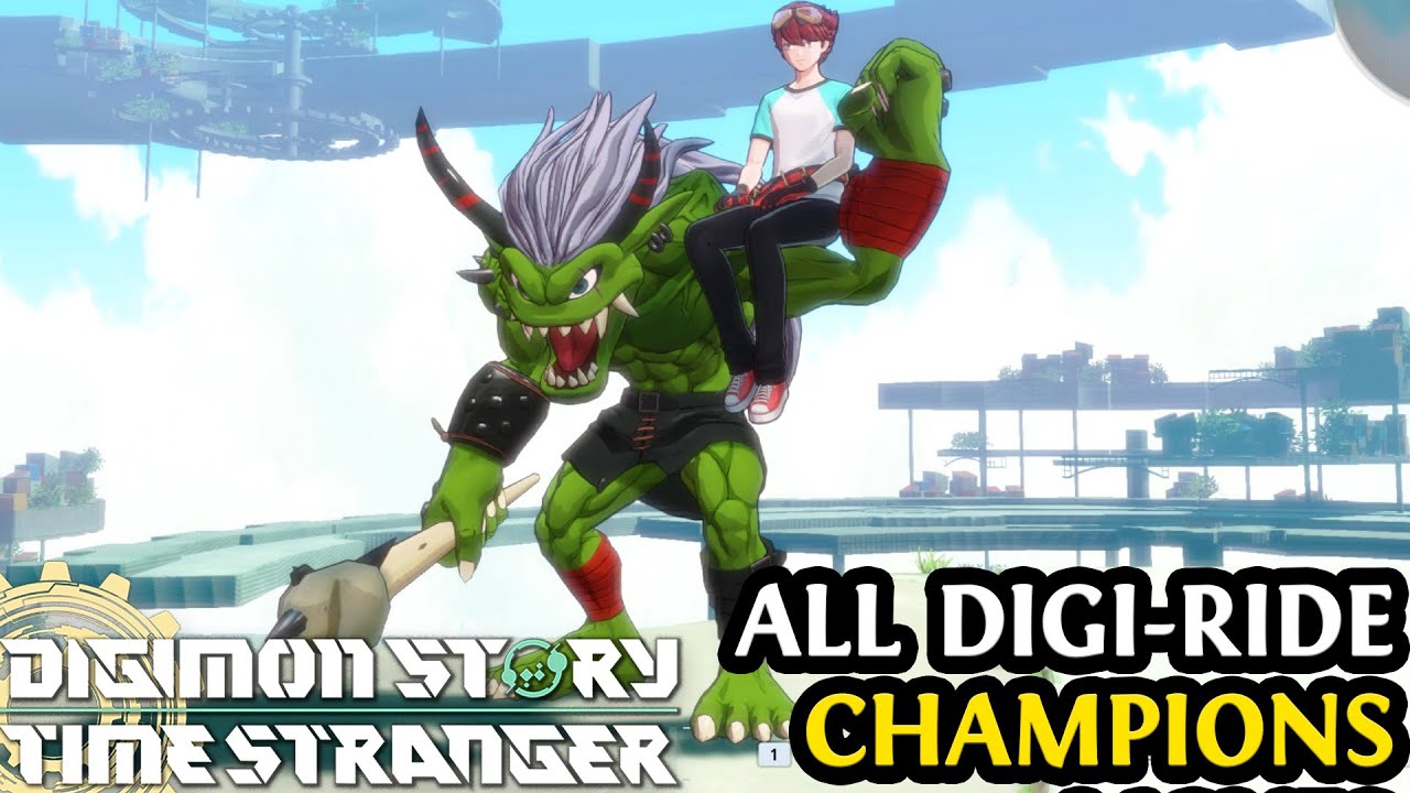 All Digi-Ride Champion Digimon in the Demo | Digimon Story Time Stranger DEMO | Mounts | Rideable
