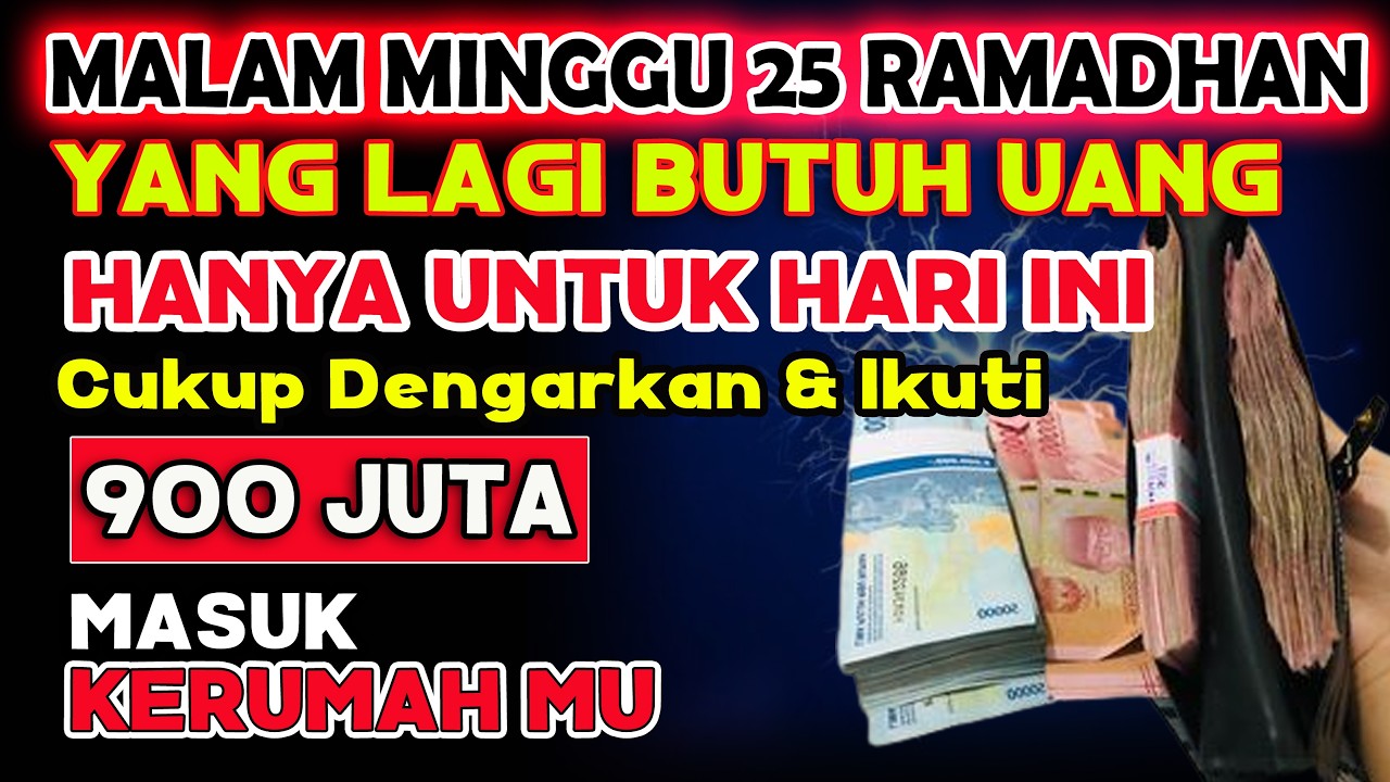 🔴ALHAMDULILLAH🤲 BARU PUTAR SEBENTAR UANG BENAR2 DATANG SENDIRI KE RUMAH, DOA KEKAYAAN NABI SULAIMAN