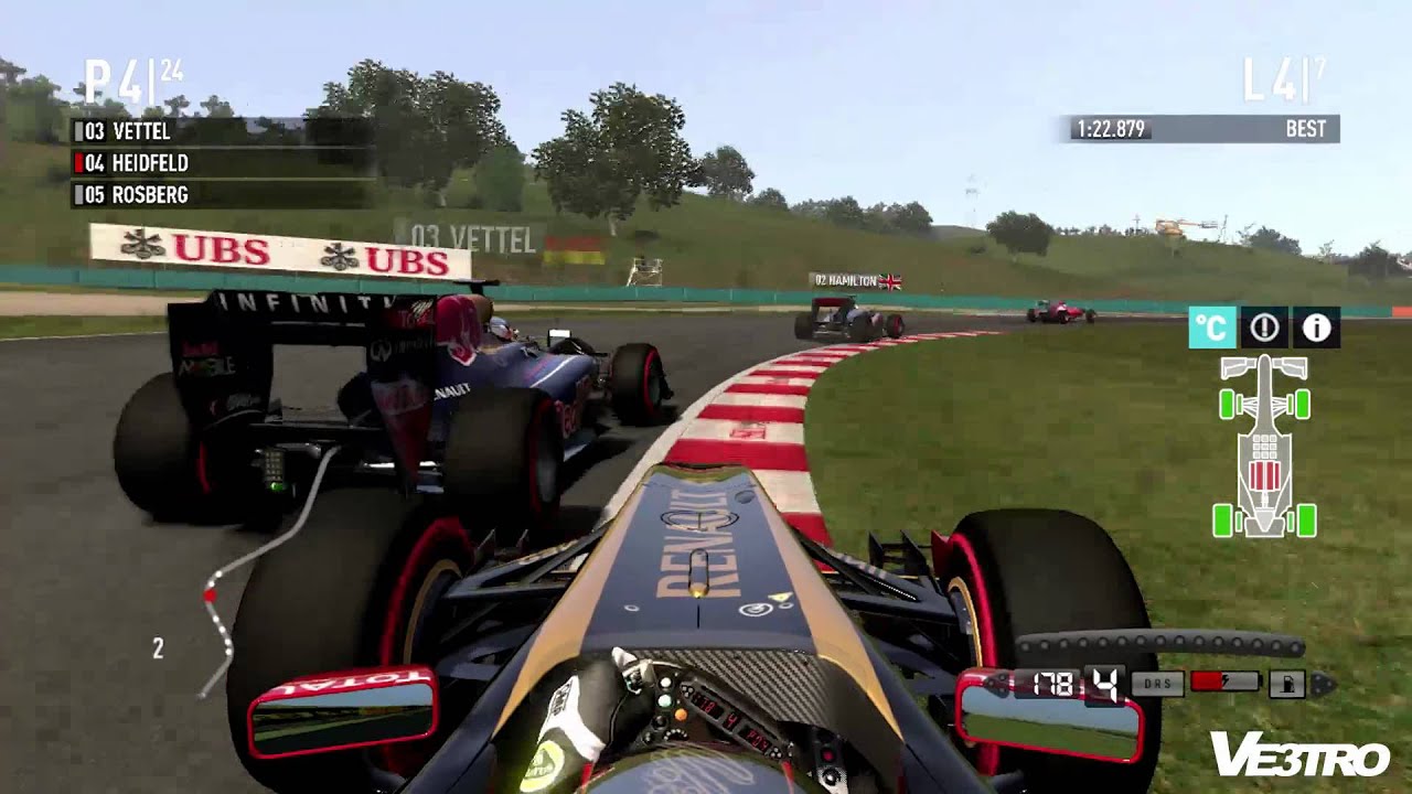 F1 2011 Renault Heidfield Budapest Gameplay (HD 1080p)