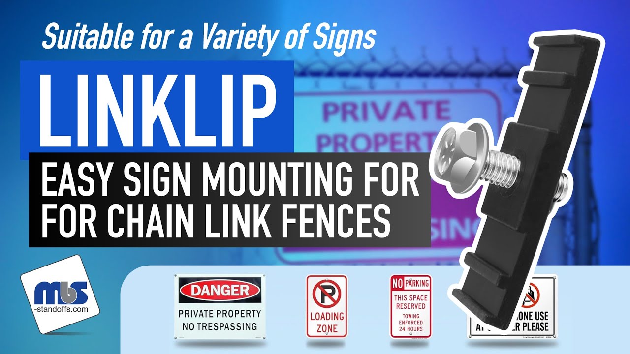 LinKlip &ndash; Easy Sign Mounting for Chain Link Fences