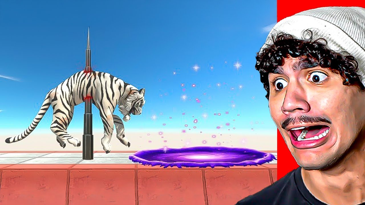 Quem Pode Evitar Espigão Gigante e Portal de Evolução Kaiju - Animal Revolt Battle Simulator