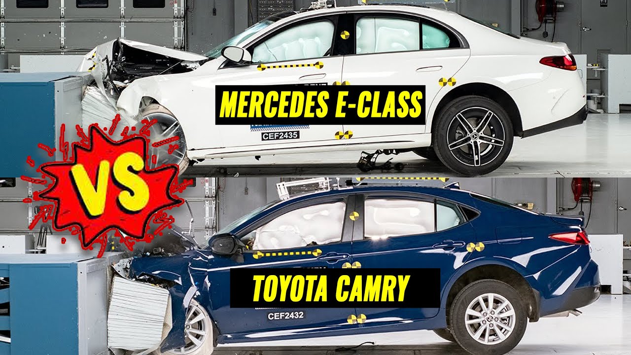 Toyota Camry vs Mercedes E-Class in Crash Test | Who&rsquo;s Safer?