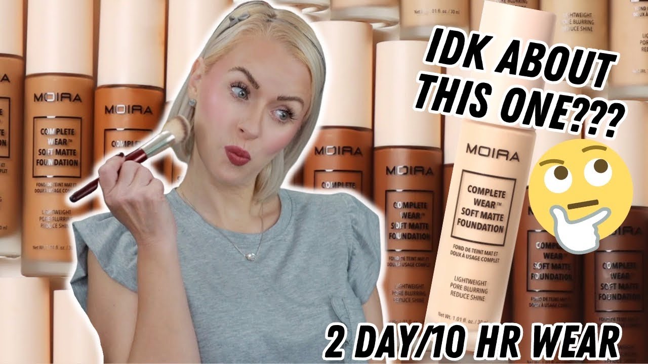 TESTING NEW MOIRA COMPLETE WEAR SOFT MATTE FOUNDATION | Steff's Beauty Stash