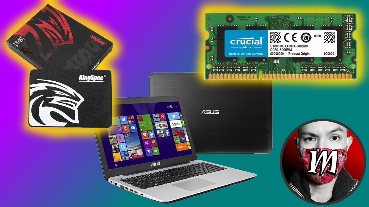 Storage and memory upgrade for Asus X555 laptop