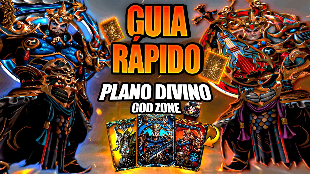 Guia do Plano Divino (GOD ZONE) — Como Começar CERTO + Arena, Tokens e BUFF 9! 🔥