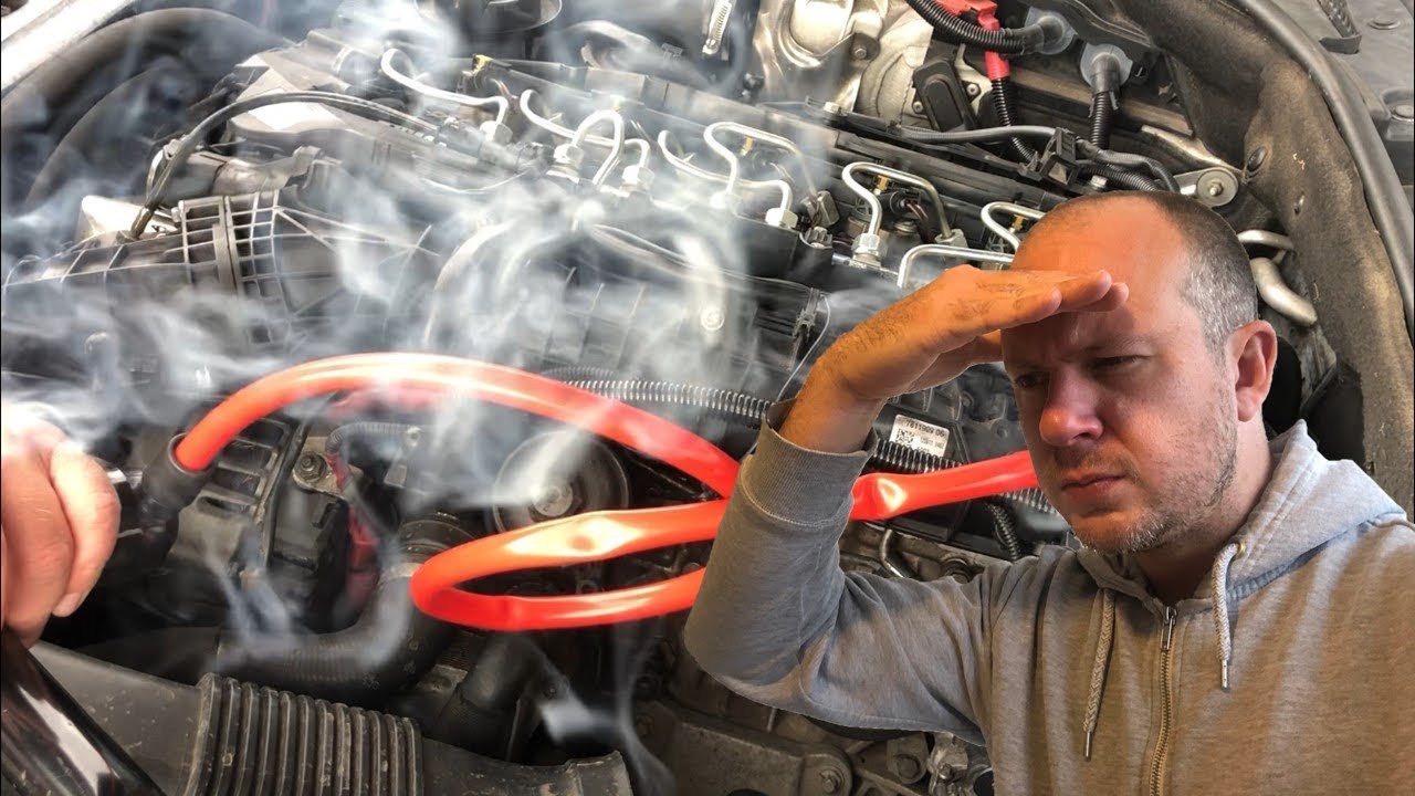 BMW 530d F11 - smoke test leaking manifold
