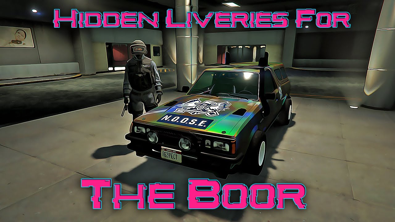 GTA5 Online - New Boor Hidden Liveries (Car to Car Merge) How to Obtain Liveries - Components Shown