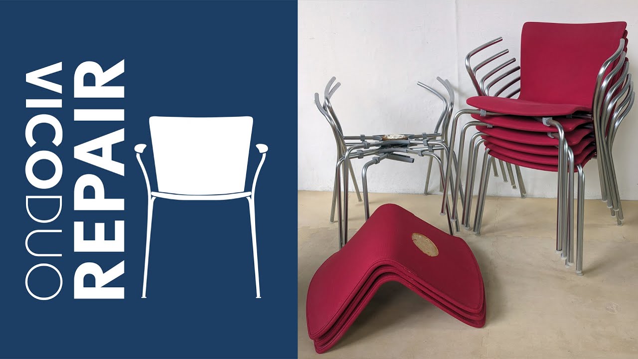 Repair your separated Vico Duo chair at home – professional result, invisible repair! Fritz Hansen