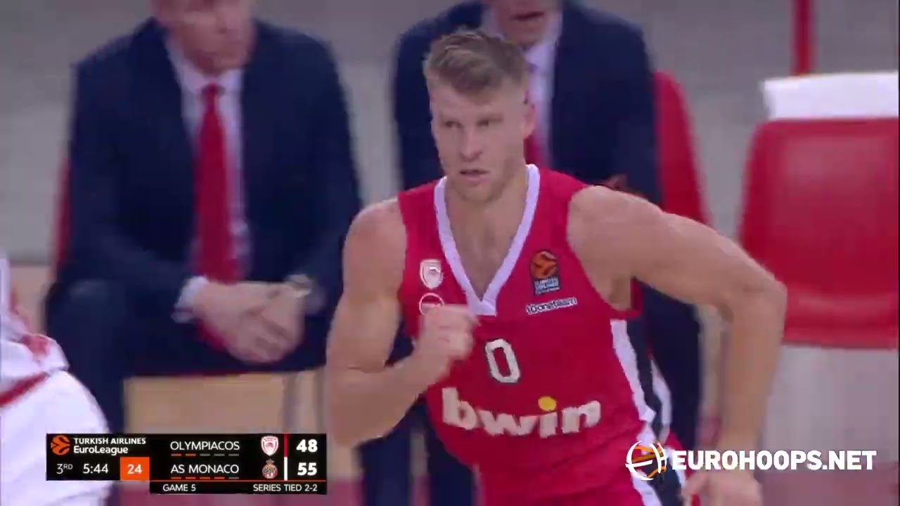 Olympiacos Piraeus - AS Monaco 94-88 (G5): Thomas Walkup (17 points)