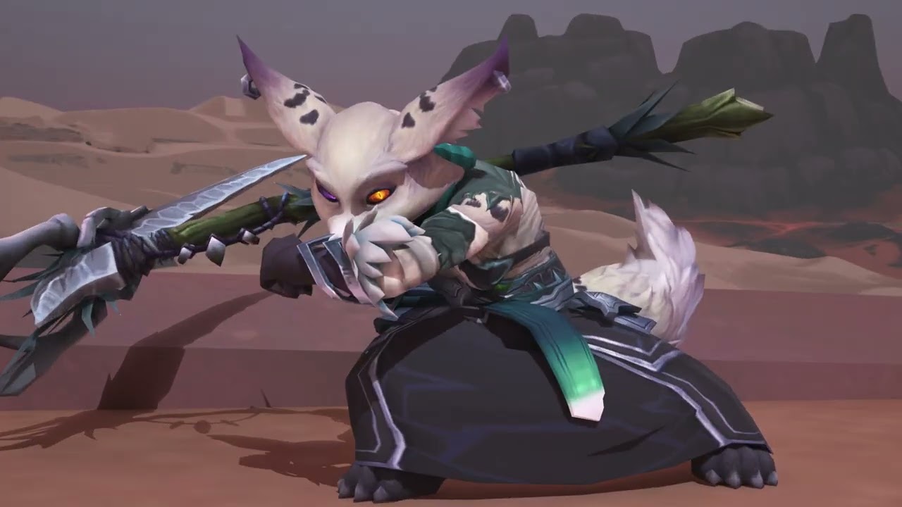 WoW Vulpera scythe combo (Blender)