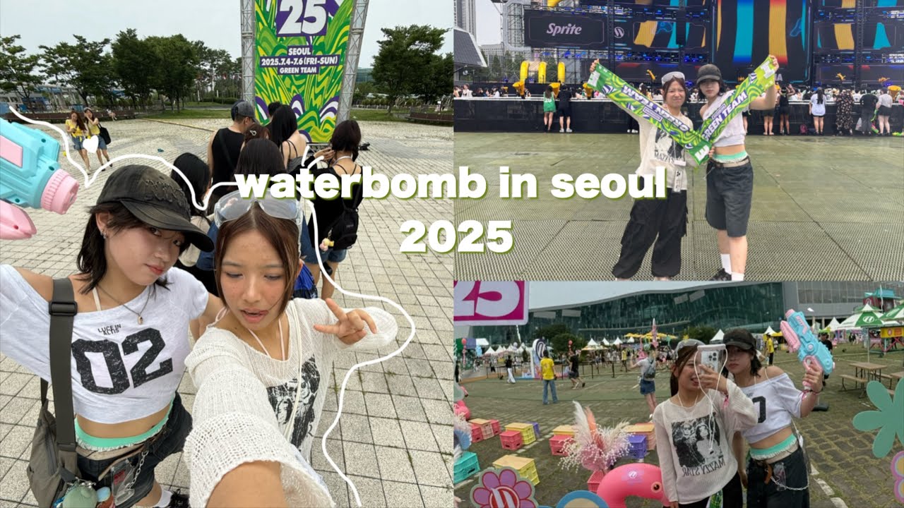 💦🔫 Waterbomb Seoul festival 2025 !! (saw kai, chanyeol, suho and 2ne1 !!!)