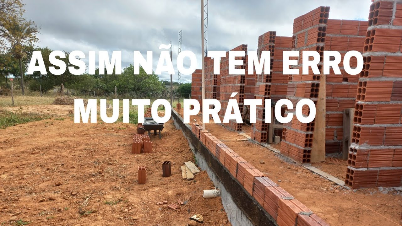 COMO LEVANTAR PAREDE RÁPIDO E FÁCIL DICA PRA VC CONSTRUIR SUA CASA