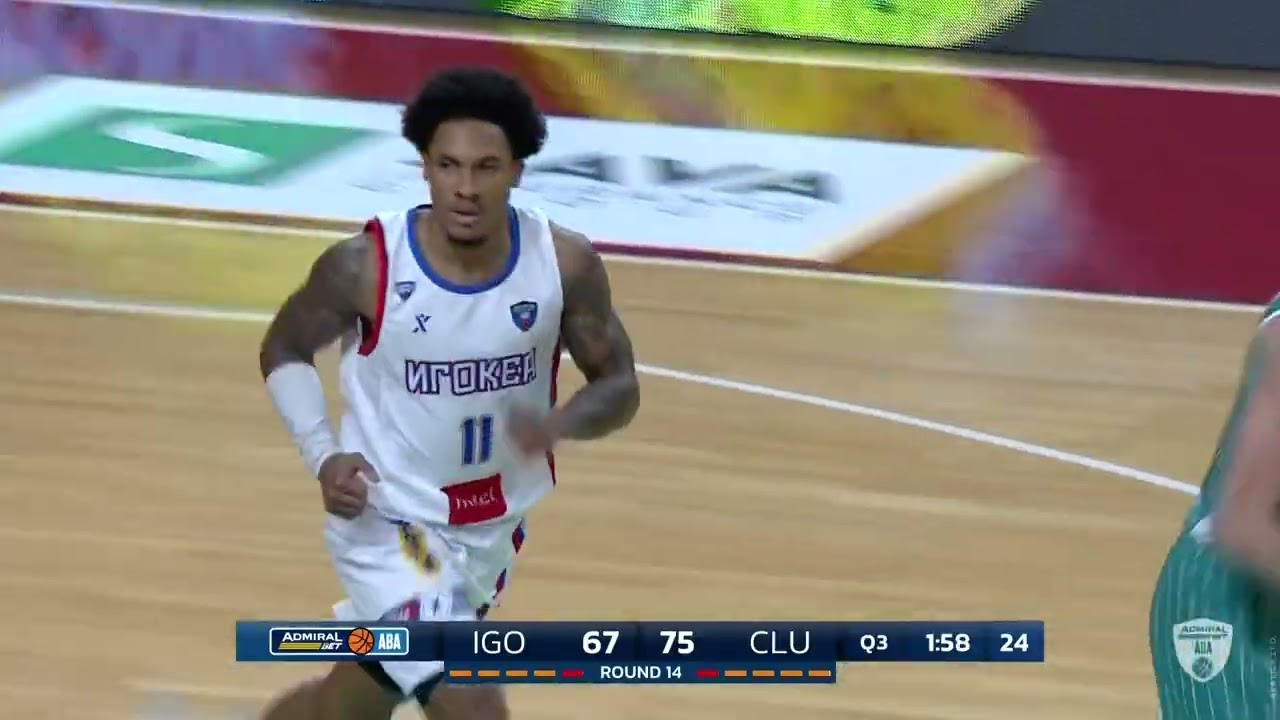 AdmiralBet ABA League 2025/26, highlights, Round 14: Igokea m:tel - U-BT Cluj-Napoca (10.1.2026)