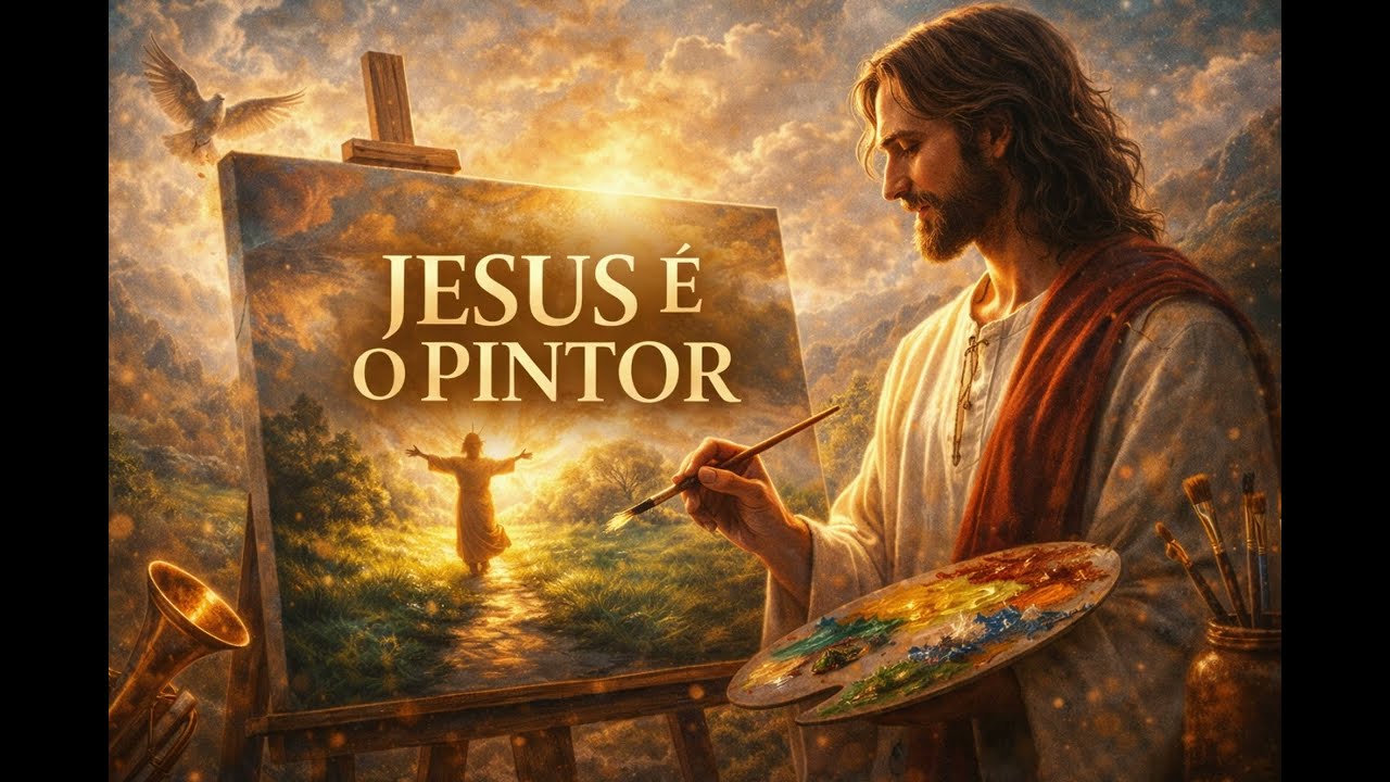 JESUS É O PINTOR 🎨 | Louvor Que Vai Tocar Sua Alma 🙏🔥#avivamento #músicagospel #gospel2026