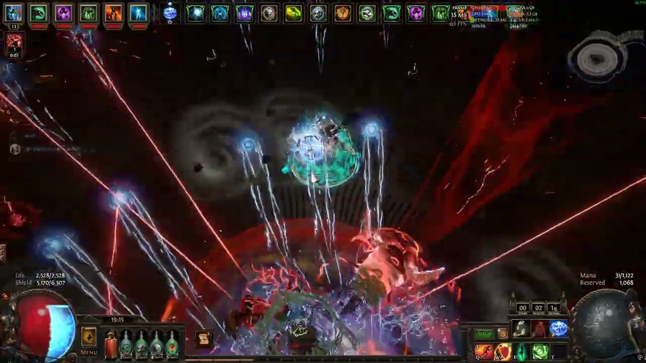 PoE 3.27 Lightning Golem Doryani's Prototype T17 Fortress 154% more life + possessed