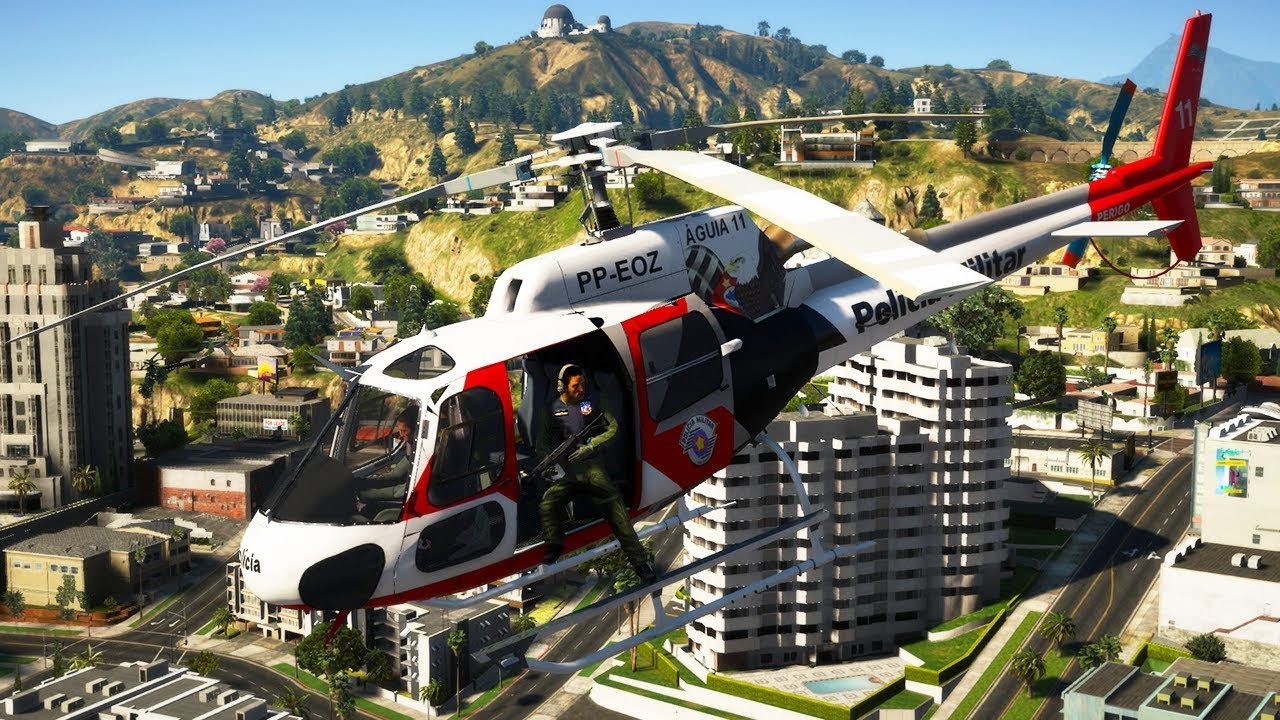 HELICÓPTERO ÁGUIA PERSEGUIÇÃO INCRÍVEL!