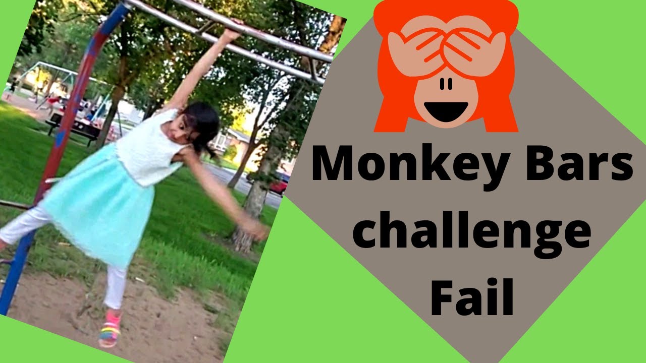 I fell from the Monkey Bar | OMG What happend in the Park. Monkey bar challenge Fail, Monkey Bars