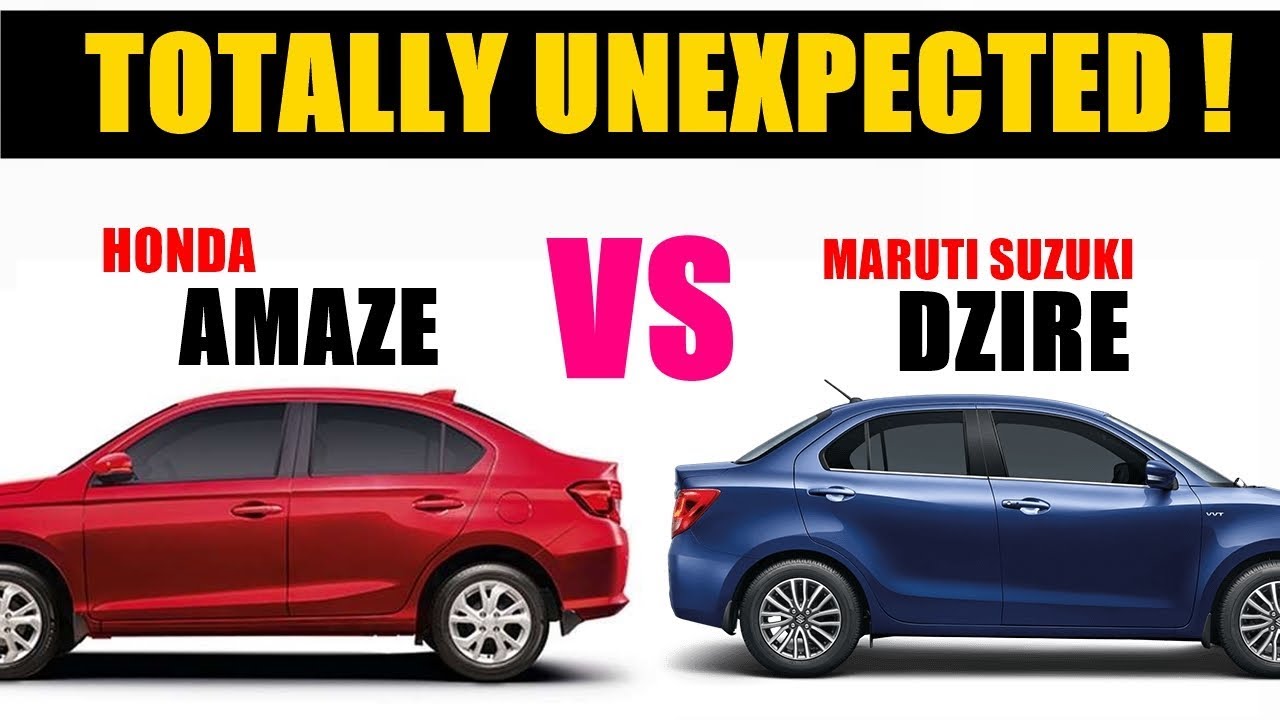 Honda new amaze facelift 2018 vs maruti suzuki dzire | dzire vs amaze | new amaze vs dzire | asy