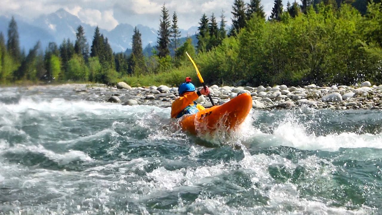 Rzeka Białka: Jurgów-Czarna Góra.  Kayaking on Tatras river Bialka 🇵🇱.