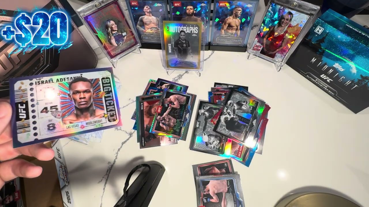 2025 UFC Chrome Hobby Box! Box Rip!