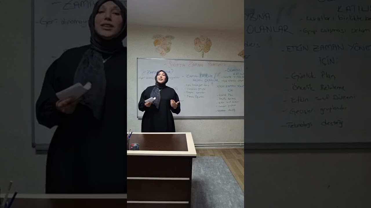 SINIF YÖNETİMİ DERSİ  - ZAMAN YÖNETİMİ -