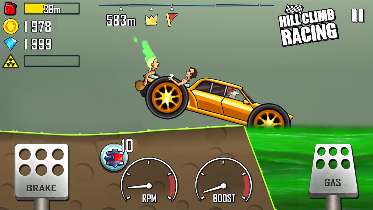 Hill Climb Racing 1 - Luxury Car in Nuclear Plant 7221m Android ios Gameplay